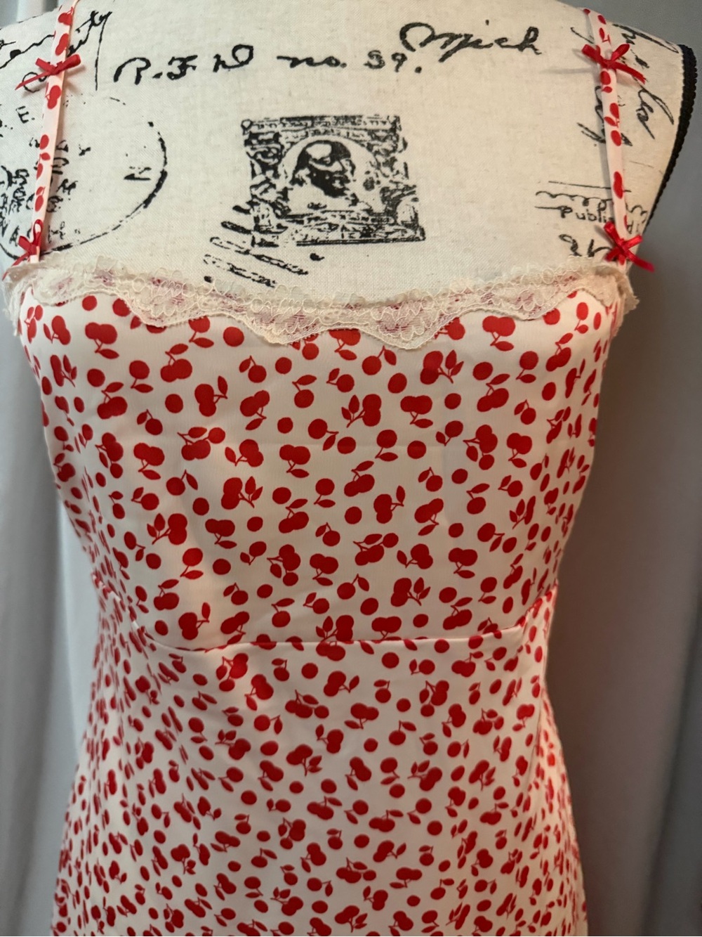 wild fable slip Dress with red cherry Print - Picture 3 of 6